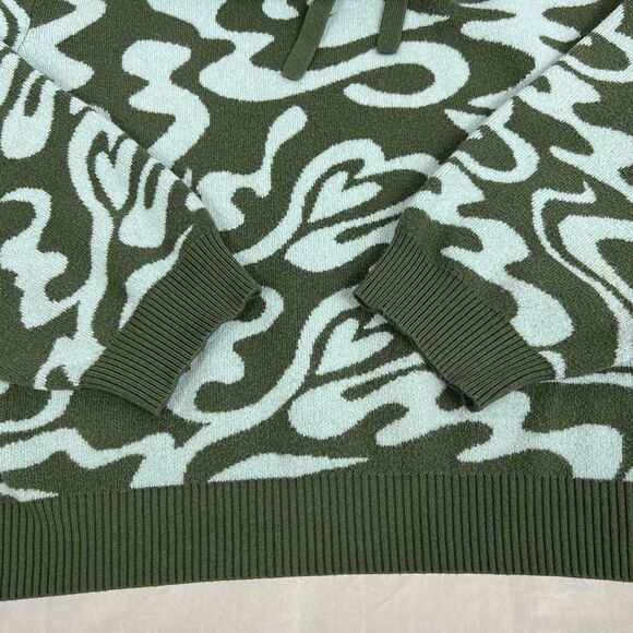 Savage x Fenty Lit Leisure Knit Pullover Unisex Hoodie Heart Swirl Women Medium - Picture 4 of 10